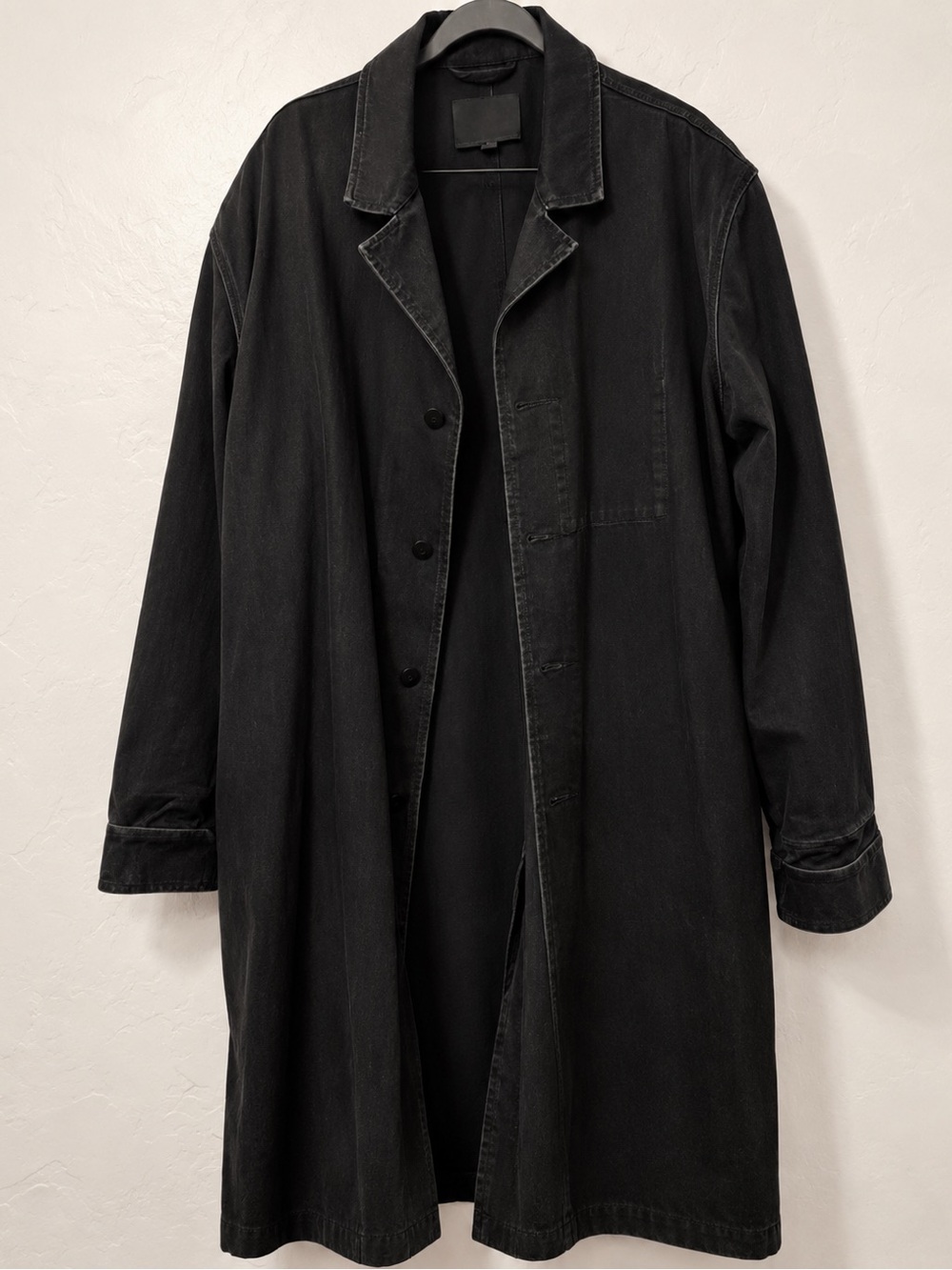 Alexander Wang Black Long Trench Coat